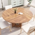 thumbnail image 4 of Kojooin 47 Inch Farmhouse Round Dining Table with Storage Shelf, Seats 4-6, Easy-Clean Surface and Adjustable Feet for Kitchen Living Room or Apartment, 4 of 7