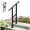 Black 2 Steps, variant on Hand Rails for Outdoor Steps, 3 Steps Adjustable Black Handrail & Indoor Stair Railing Kit, Metal Porch Stair Railing for Porch Deck Garden and Concrete, 1 Pack