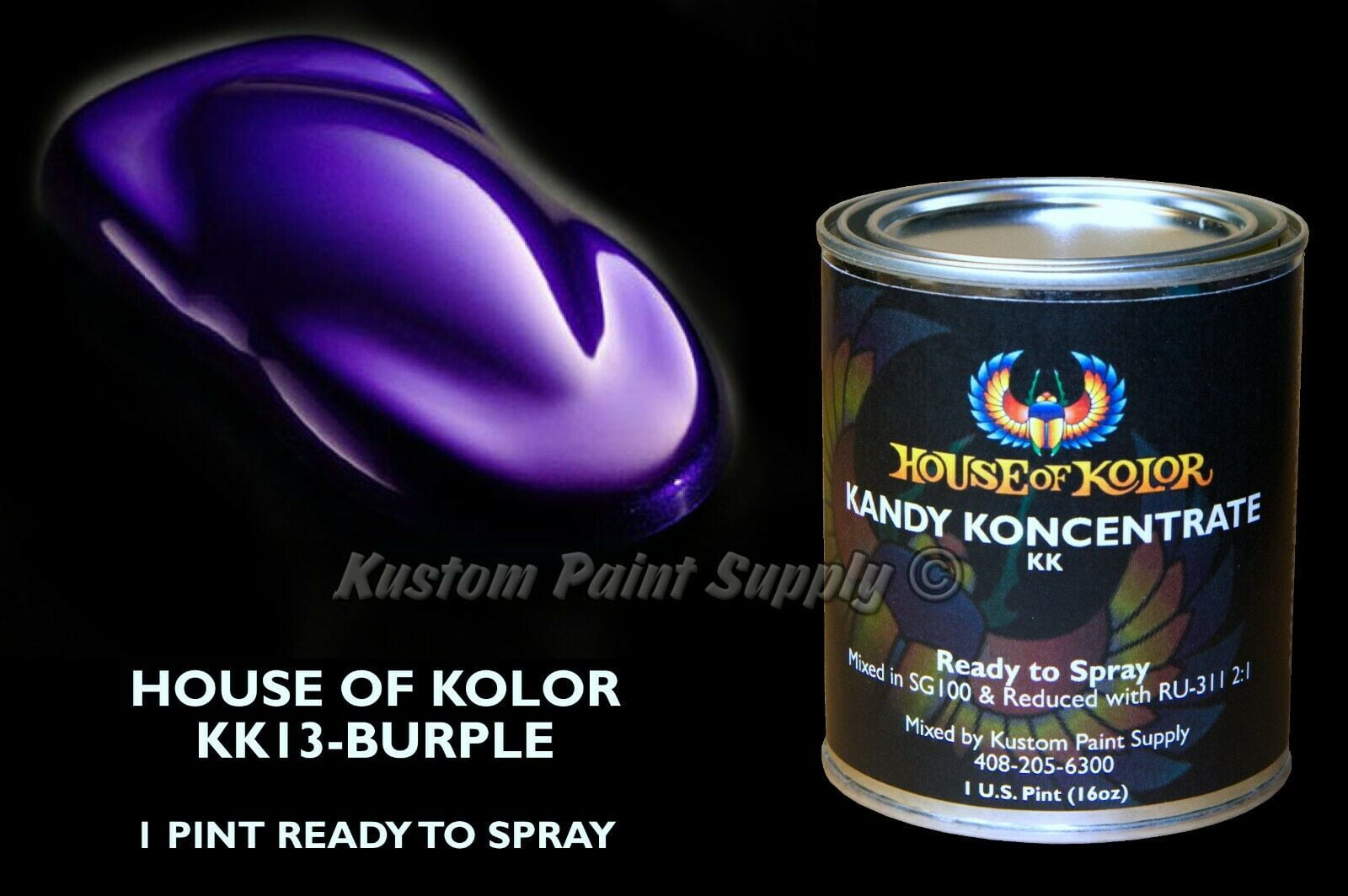Burple Kandy KK13 House of Kolor 1 Pint Can Ready To Spray