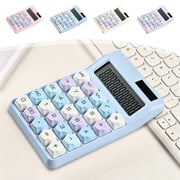 KKOUHVY Calculator, Stylish Solar-Powered Portable Digit Calculators Desktop, Desk Calculator for Students Business Accounting Home Use, Blue