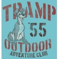 thumbnail image 2 of Girl's Lady and the Tramp Outdoor Adventure Club  Graphic Tee Tahiti Blue X Large, 2 of 4