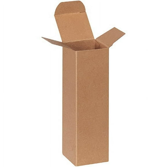 Reverse Tuck 2 x 2 x 7" Folding Cartons, Kraft 500/Case