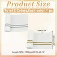 thumbnail image 3 of 2Colors 40.1x5.5inch Elastic Cuffs Ribbed Knit Trims Stretch Rib Cuffs Fabric Replacement for Clothing Sewing Material Stripe Stretch Rib Cuffs, 3 of 6