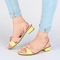 thumbnail image 6 of Journee Collection Womens Edythe Two Tone Low Block Heel Sandals, 6 of 6