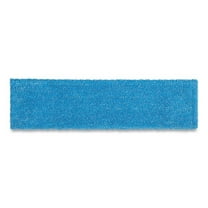 Rubbermaid Commercial Adaptable Flat Mop Pads, Microfiber, 19.5 x 5.5, Blue, Each