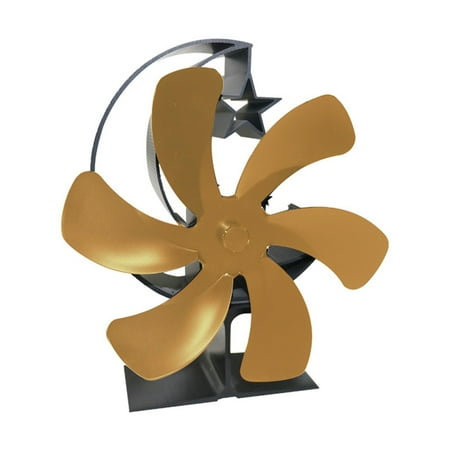 

6-Blades Stove Fan Heat Powered Alumina Made Heat-Resistant With Silent Operation Housewarming Gifts