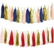 thumbnail image 1 of Serpentinas de borlas, decoraciones para fiestas, pancarta de borlas de papel tisú, decoración colgante, decoración de fondo de cumpleaños para niño, 1 of 5