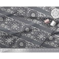 thumbnail image 2 of Soimoi Poly Georgette Fabric Leaves & Floral Block Decor Fabric Printed Yard 52 Inch Wide, 2 of 3