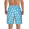 thumbnail image 3 of QEKEE dwsignname Mens Casual Shorts - Drawstring Summer Beach Stretch Sports Shorts, 3 of 9