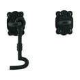 thumbnail image 5 of Renovators Supply Door Latch Lock 5.5" Black Wrought Iron Hook and Eye Latch for Door w/Screws Pack of 3, 5 of 12