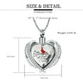 thumbnail image 3 of Crystal Heart Cremation Jewelry for Ashes Holder Urn Necklace for Ashes of Loved One - Redemptorist, 3 of 7
