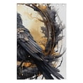thumbnail image 5 of Bird Black Black Out Curtains 72 Inch Length Curtains for Sliding Glass Doors Bedroom Living Room 2 Pack, 5 of 6