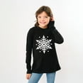 thumbnail image 2 of White Snowflake - Youth Long Sleeve Graphic T-Shirt, 2 of 10