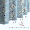 thumbnail image 6 of Blue Christmas Tree Pattern Shower Curtain 84"x72" ,Bathroom Decorative Shower Curtains Set with 12 Hooks,Modern Waterproof Washable Shower Curtain, 6 of 6