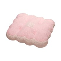 Extra Thick Non-Slip Seat Cushion 16x16x4 Inch with Removable Cover, Cotton Blend Pad for Hard Chairs & Floor Sitting​