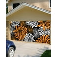thumbnail image 5 of Thanksgiving Garage Door Banner Cover 6 x 13 ft, Orange and Black Dahlia Foral Garage Door Decorations Holiday Christmas Backdrop Decor for Winter New Year Xmas Party, 5 of 6