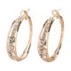 thumbnail image 4 of Pendientes de aro grandes, joyería del día de San Valentín, regalos simples para el día de San Valentín para ella, pendientes grandes de aro con dijes Oro Yinane Aretes de aro, 4 of 8
