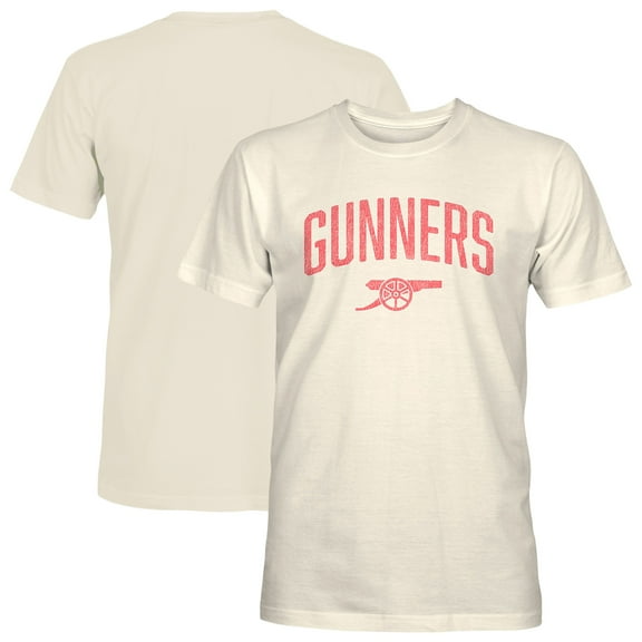 Men's 1863FC Cream Arsenal Wordmark Cotton T-Shirt