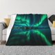 thumbnail image 1 of Fotbe Northern Lights Manta de Franela con Estampado, Manta Ultrasuave para Cama, Sofá, Auto, Hipoalergénica y Antibolitas-50"x40", 1 of 6