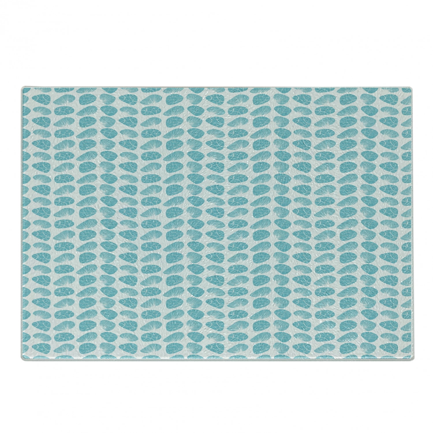 Shells Cutting Board, Geometric Pattern of Seashell Sea Stone Scallop ...