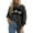 1-Black, variant on Tops for Women Plus Size V-neck Christmas Printed Long Sleeved Pullover Solid Color Casual Sweatshirt 1-Pink XXL
