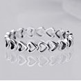 thumbnail image 4 of Anillo de corazón para mujer, bonita banda de corazón liso, delicado compromiso, promesa, anillos de boda, joyería, 4 of 5