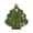 Christmas Tree, variant on 11 Inch Unique Shaped Christmas Resin Clock,Silent Quartz Decorative Clock,Dual‑Use Fridge Magnet & Tabletop Festive Ornament,Santa Claus Figurine,Holiday Home Office Xmas Decor Gift