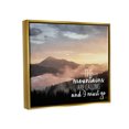 thumbnail image 4 of Stupell Industries Mountains Are Calling Landscape Landscape Painting Gold Floater Framed Canvas Art Print Wall Art, 31 x 25, 4 of 10