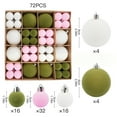 thumbnail image 3 of DefiDgd 72pcs Velvet Christmas Balls Ornaments Set,2 Size Mix Color Flocked Ornaments,Shatterproof Christmas Balls for Xmas Tree Holiday Wedding Party(E), 3 of 7