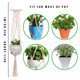 thumbnail image 4 of Yuarrent Cestas colgantes 100 hechas a mano, soporte para plantas, macramé, colgador de plantas, maceta para colgar en la pared interior, soporte para Jardín y Patio No.02 Yuarrent HA001777-02, 4 of 6