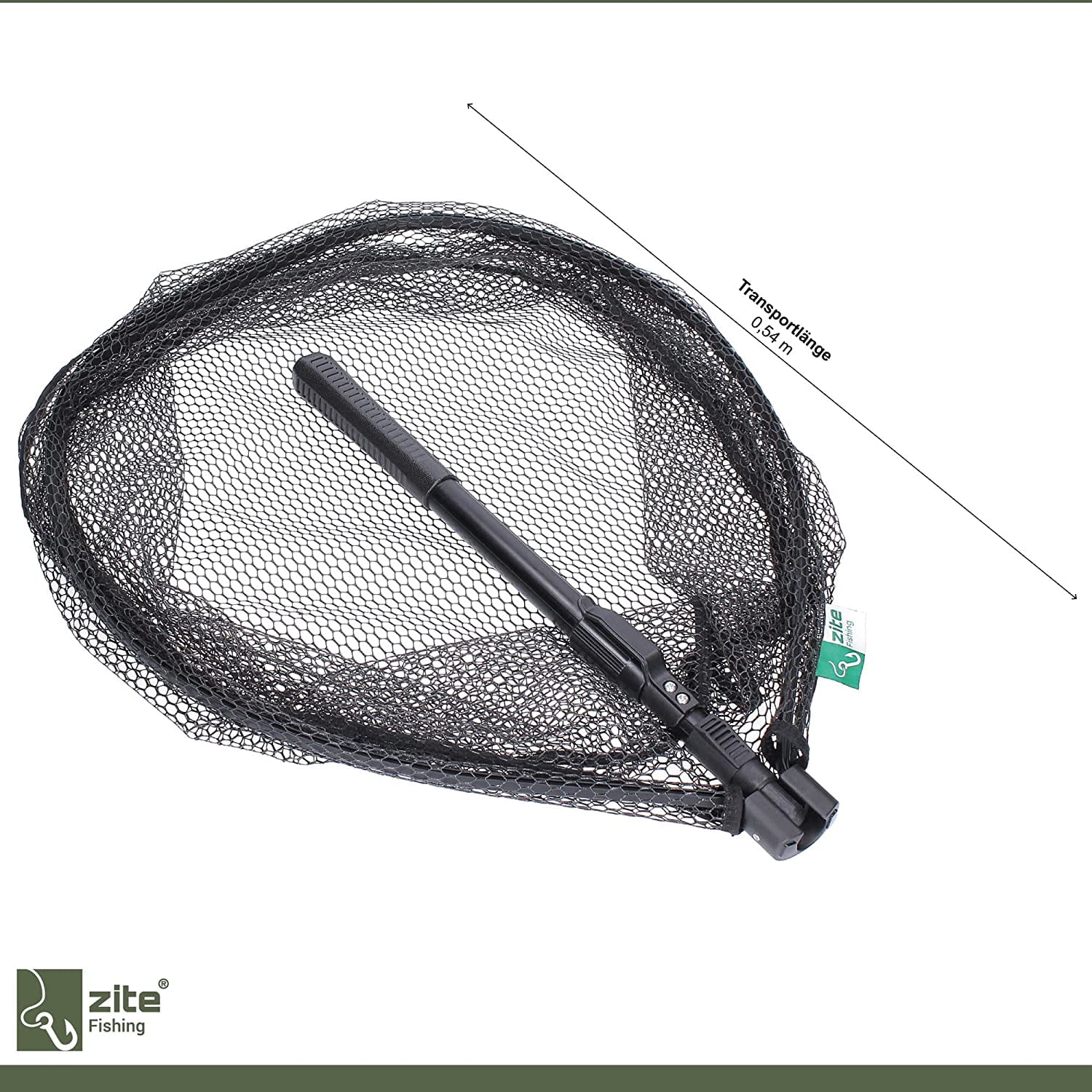 Ultimate Rubber Landing Net, up to 230 cm!