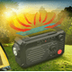 thumbnail image 3 of Altavoz al aire libre accionado solar portátil de Bluetooth de la naranja de la banda NOAA WB de la radio de la emergencia ER, 3 of 5