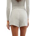 thumbnail image 5 of Biezeib Women's Summer Casual Pajama Shorts Elastic Band Loose Fit Button Striped Lounge Shorts, 5 of 6