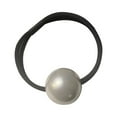 Black rubber bands for hair korean version of the simple big pearl