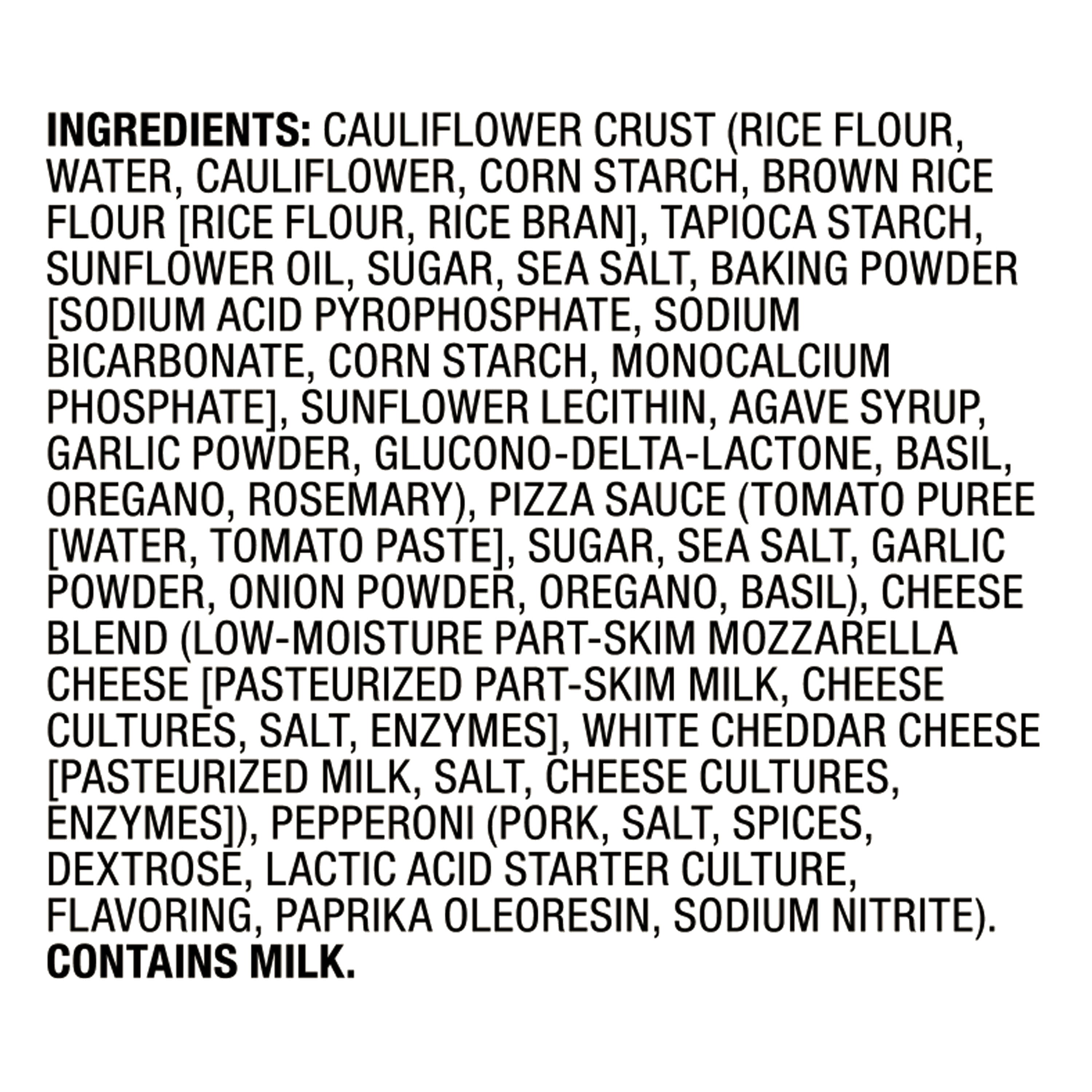 bettergoods Gluten-Free Cauliflower Thin Crust Pepperoni Pizza, 12.5 oz (Frozen)