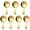 Gold, variant on 7 Pcs Short Handle Spoon Small Dessert Spoon Stainless Steel Milk Powder Spoons Sugar Spoon Mini Canister Scoops Jar Spoons Tea Spoons for Condiment Coffee,Gold,3.7 inch Long