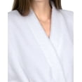 thumbnail image 3 of TowelSelections Women's Soft Plush Robe Fleece Kimono Spa Bathrobe Large/X-Large White, 3 of 6