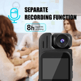 thumbnail image 3 of 1080P HD Mini Camera - Portable Digital Video Recorder Cam with Infrared Night Vision Compact Sports DV Camcorder,B,1 * DV camera 1 * Charging cable,Black, 3 of 8