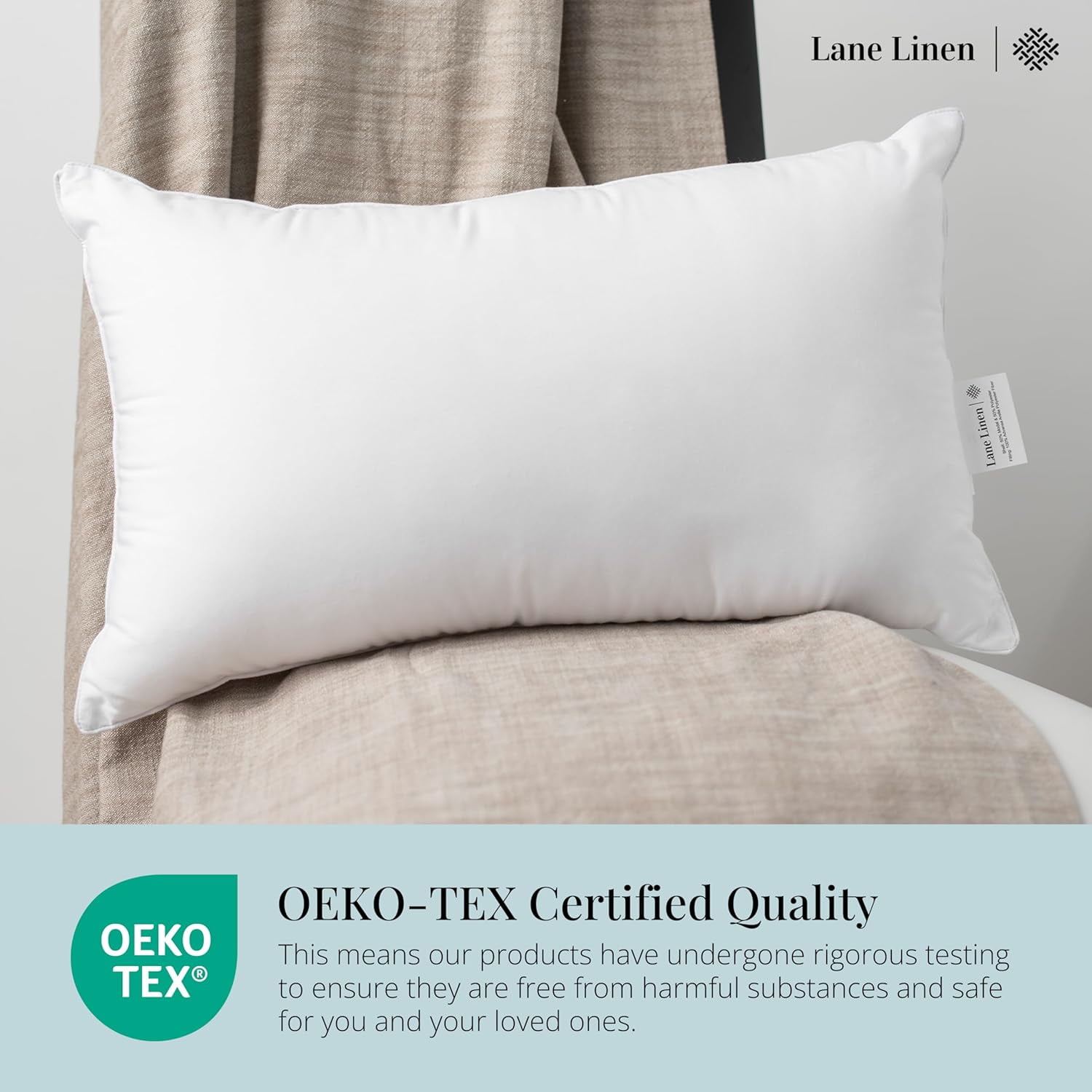 12x20 – Pack of 2 White, for Sofa and Bed, Fluffy Inserts for Throw Pillow Covers, Ideal as Throw Pillows for Bed, Couch and Outdoor Settings