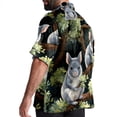 thumbnail image 3 of Tmall Men's Short Sleeve Shirts, Casual Hawaiian Print Button Down Summer Beach Top Unisex, 3 of 6