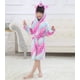 thumbnail image 1 of Albornoces con capucha de unicornio de Navidad para niños, bata de baño de arcoíris con estrella, pijamas de animales para niños y niñas, camisón para niños, ropa de dormir para niños, 1 of 2