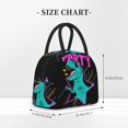 thumbnail image 2 of Gaeub Rex Dinosaur With Sunglasses Lunch Bag Water-Resistant, Leakproof, Durable, with Spacious Main Compartment and Front Pocket, for School, Work, Picnic, Outdoor Use-One Size, 2 of 6