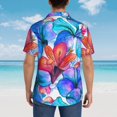 thumbnail image 6 of Daiia Bright Flowers Hawaiian Shirt for Men Gentle Cotton Regular Short Sleeve Casual-3X-Large, 6 of 9