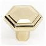 Alno A423-PB Nicole Cabinet Hexagon Knob Polished Brass