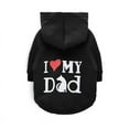 thumbnail image 4 of DizeyBoyo Lovely I Love My Daddy Mommy Small Dog Puppy Pet Cotton Clothes Small Dog Sweater with Hood, 4 of 4
