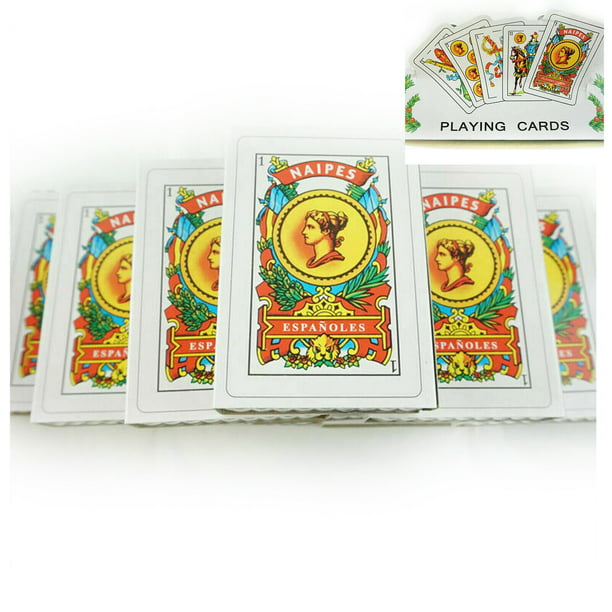 Jajaja Sofocante Establecer 2 Decks Large Spanish Playing Cards Baraja Española 50 Cards Naipes Tarot  Cartas - Walmart.com