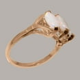 thumbnail image 3 of LBG British Made 18k Rose Gold Natural Opal Womens Engagement Ring - 33 size options - Size 11, 3 of 5