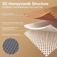 thumbnail image 2 of Summer Sleeping Mat, Foldabl Rattan Bed Mat Quick Cooling Topper Mat Double-Sided use for Home School Dormitory., 2 of 7