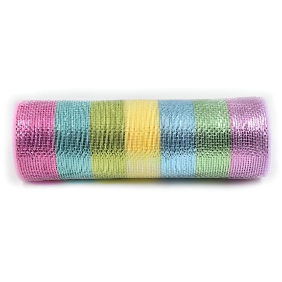 AUQ 10Yards Mesh Ribbon Decorative Easter Project for Wreaths Easter Garland DIY Making Supplies