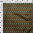 thumbnail image 2 of oneOone Viscose Jersey Fabric Leaves & Floral Block Printed Fabric 1 Yard 60 Inch Wide, 2 of 4